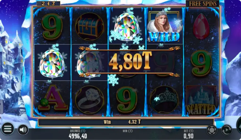 Símbolo Wild en Ice Queen